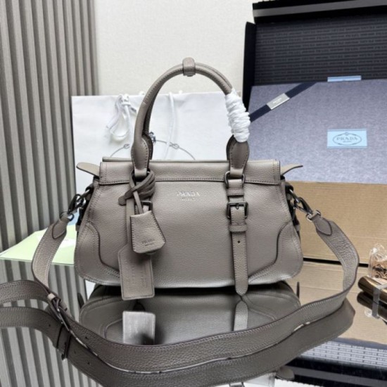 Special Grade Replica Prada Large Tote/Shopper Bag 1BG604 in Gray Clone Sale