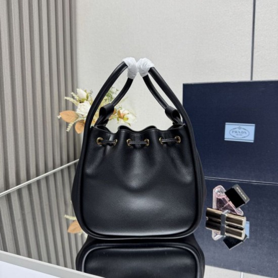 Special Grade Replica Prada Darling Mini Bucket Bag 1BE087 in Black Clone Sale