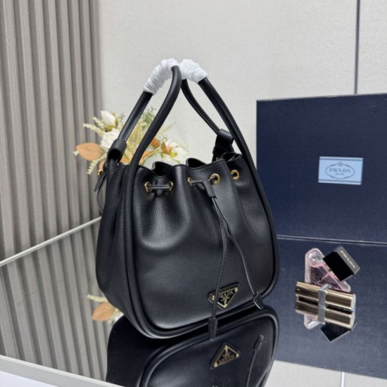 Special Grade Replica Prada Darling Mini Bucket Bag 1BE087 in Black Clone Sale