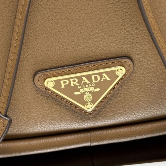 Best Replica Prada Darling Mini Bucket Bag 1BE087 in Brown Fake At Cheap Price Special Grade Replica Prada Darling Mini Bucket Bag 1BE087 in Brown Clone Sale