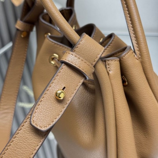 Best Replica Prada Darling Mini Bucket Bag 1BE087 in Brown Fake At Cheap Price Special Grade Replica Prada Darling Mini Bucket Bag 1BE087 in Brown Clone Sale