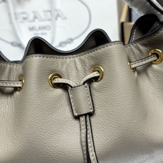 Best Replica Prada Darling Mini Bucket Bag 1BE087 in Gray Fake At Cheap Price Special Grade Replica Prada Darling Mini Bucket Bag 1BE087 in Gray Clone Sale