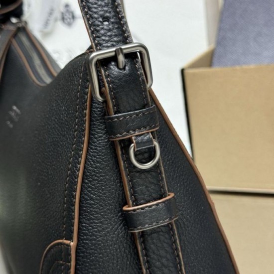 Special Grade Replica Prada Aimèe Classic Large Hobo/Shoulder Bag in Black Clone Sale