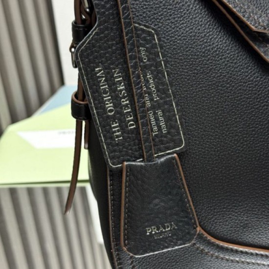 Special Grade Replica Prada Aimèe Classic Large Hobo/Shoulder Bag in Black Clone Sale