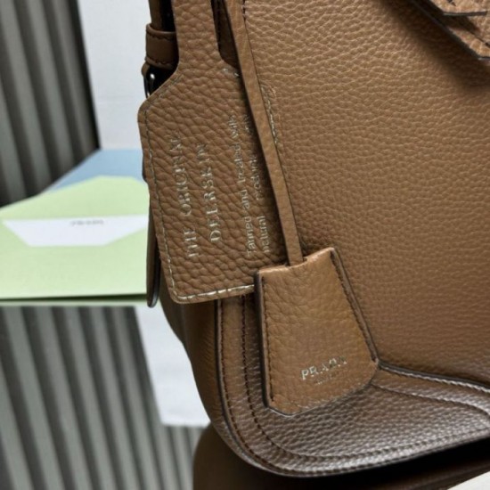 Special Grade Replica Prada Large Hobo/Shoulder Bag Aimèe Classic brown Clone Sale