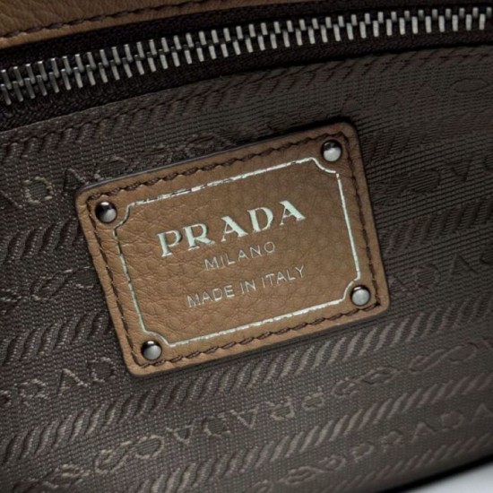 Special Grade Replica Prada Large Hobo/Shoulder Bag Aimèe Classic brown Clone Sale