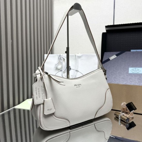 Special Grade Replica Prada Aimèe Classic large shoulder/hobo bag in beige Clone Sale