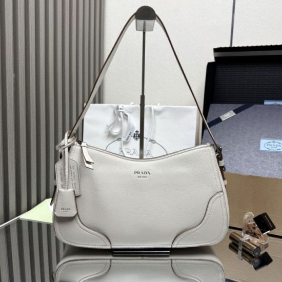 Special Grade Replica Prada Aimèe Classic large shoulder/hobo bag in beige Clone Sale