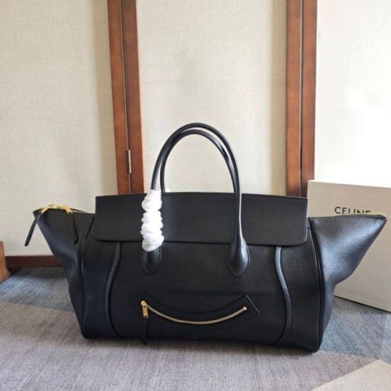 Special Grade Replica Celine large soft travel bag in black Clone Sale