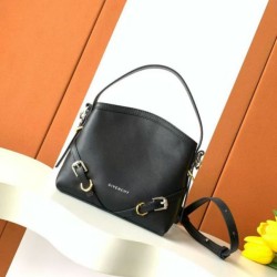 Special Grade Replica Givenchy Nano Voyou medium crossbody bag in black Clone Sale