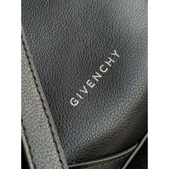 Special Grade Replica Givenchy Nano Voyou medium crossbody bag in black Clone Sale