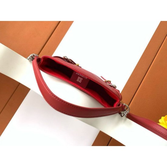 Special Grade Replica Givenchy Voyou Nano shoulder bag in red Clone Sale