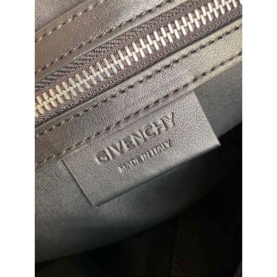 Special Grade Replica Givenchy Nightingale bag with silver-tone cross details in black Clone Sale