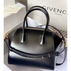 Special Grade Replica Givenchy Antigona Mini tote bag in black leather Clone Sale