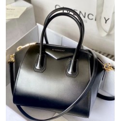 Special Grade Replica Givenchy Antigona Mini tote bag in black leather Clone Sale