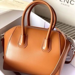 Special Grade Replica Givenchy Antigona Mini Brown Leather Tote Bag Clone Sale
