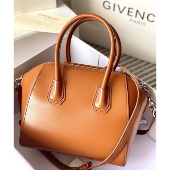 Special Grade Replica Givenchy Antigona Mini Brown Leather Tote Bag Clone Sale
