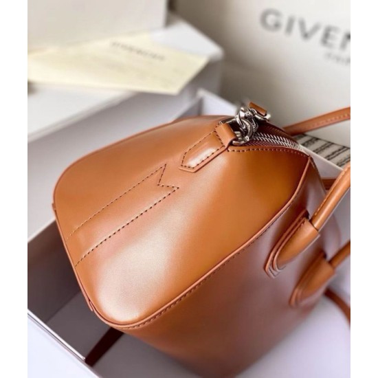Special Grade Replica Givenchy Antigona Mini Brown Leather Tote Bag Clone Sale
