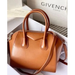 Special Grade Replica Givenchy Antigona Mini Brown Leather Tote Bag Clone Sale