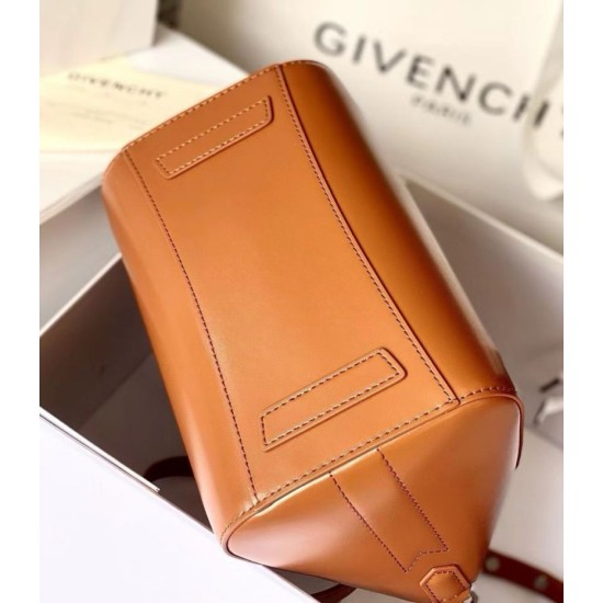 Special Grade Replica Givenchy Antigona Mini Brown Leather Tote Bag Clone Sale