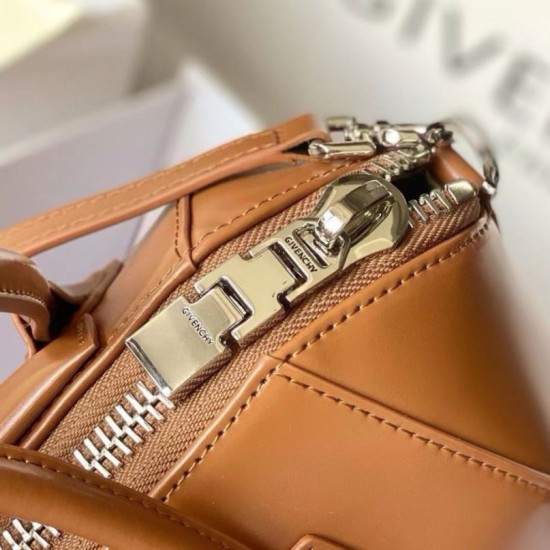 Special Grade Replica Givenchy Antigona Mini Brown Leather Tote Bag Clone Sale