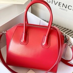 Special Grade Replica Givenchy Antigona Mini Red Leather Tote Bag Clone Sale
