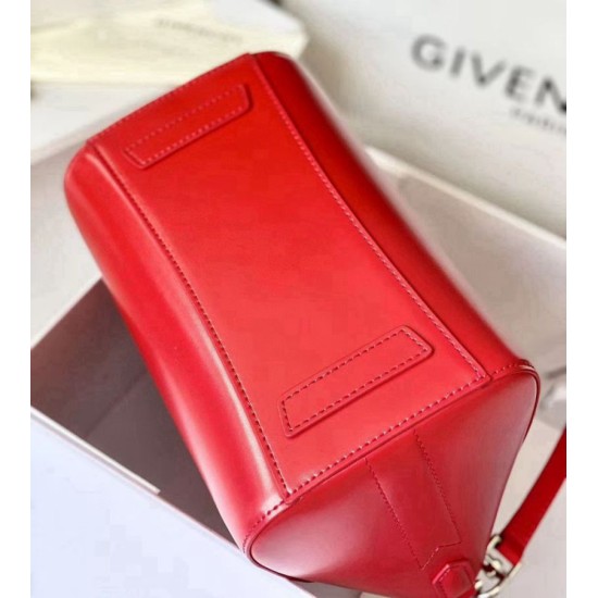 Special Grade Replica Givenchy Antigona Mini Red Leather Tote Bag Clone Sale