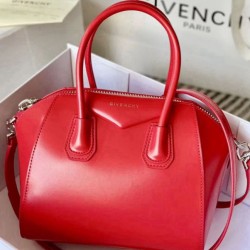 Special Grade Replica Givenchy Antigona Mini Red Leather Tote Bag Clone Sale