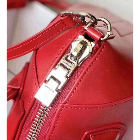 Special Grade Replica Givenchy Antigona Mini Red Leather Tote Bag Clone Sale