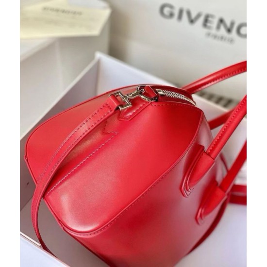 Special Grade Replica Givenchy Antigona Mini Red Leather Tote Bag Clone Sale
