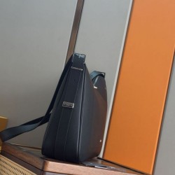 Special Grade Replica Men's Dior Large Slider Zipped Hobo Bag in Black Clone Sale