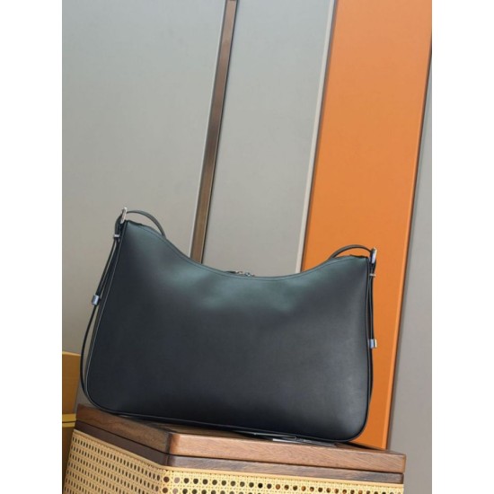 Special Grade Replica Men's Dior Large Slider Zipped Hobo Bag in Black Clone Sale