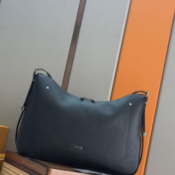 Special Grade Replica Men's Dior Large Slider Zipped Hobo Bag in Black Clone Sale