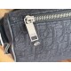 Special Grade Replica Men's Dior Medium Slider Zipped Hobo Bag in Black Dior Oblique Jacquard Clone Sale