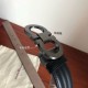 Special Grade Replica Salvatore Ferragamo Men's 3.5cm Silver Belt (Black) Clone Sale