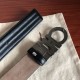 Special Grade Replica Salvatore Ferragamo Men's 3.5cm Silver Belt (Black) Clone Sale