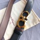 Special Grade Replica Salvatore Ferragamo Men's 3.5cm Reversible Belt with Gold Metal Clip (Black) Clone Sale