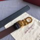 Special Grade Replica Salvatore Ferragamo Men's 3.5cm Reversible Belt with Gold Metal Clip (Black) Clone Sale