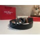 Special Grade Replica Salvatore Ferragamo Men's 3.5cm Belt with Black Buckle Clone Sale