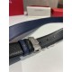 Best Replica Salvatore Ferragamo Men's 3.5cm Reversible Belt with Silver Metal Clip Black/Blue Fake At Cheap Price Special Grade Replica Salvatore Ferragamo Men's 3.5cm Reversible Belt with Silver Metal Clip Black/Blue Clone Sale