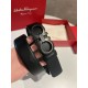 Special Grade Replica Salvatore Ferragamo Men's 3.5 cm Belt with Black Buckle Clone Sale