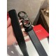 Special Grade Replica Salvatore Ferragamo Men's 3.5 cm Belt with Black Buckle Clone Sale