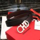 Special Grade Replica Salvatore Ferragamo Men's Reversible Belt with Steel Buckle, Black/Coffee Clone Sale