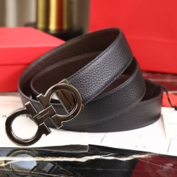 Special Grade Replica Salvatore Ferragamo Men's Reversible Belt with Black/Coffee Buckle Clone Sale