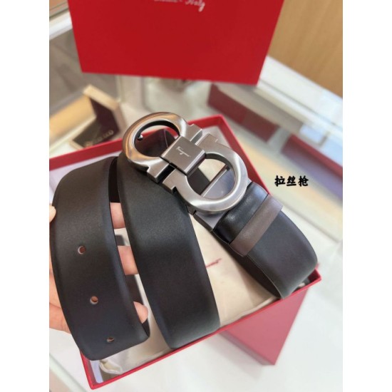 Best Replica Salvatore Ferragamo Men's Reversible Belt with Double-Ring Horseshoe Buckle Fake At Cheap Price Special Grade Replica Salvatore Ferragamo Men's Reversible Belt with Double-Ring Horseshoe Buckle Clone Sale