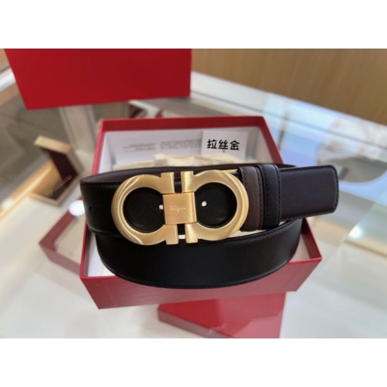 Best Replica Salvatore Ferragamo Men's Reversible Belt with Double-Ring Horseshoe Buckle Fake At Cheap Price Special Grade Replica Salvatore Ferragamo Men's Reversible Belt with Double-Ring Horseshoe Buckle Clone Sale