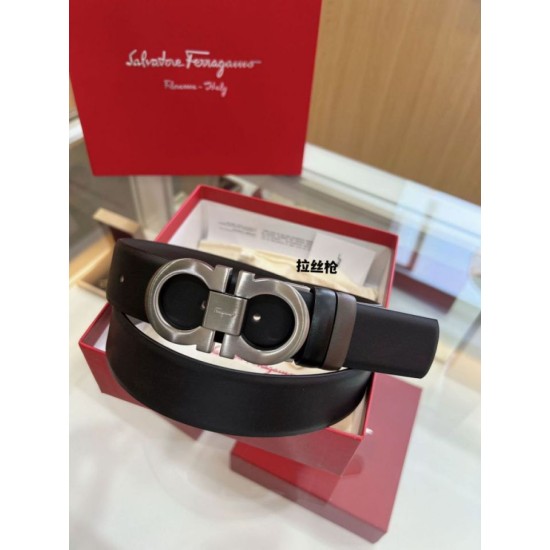 Best Replica Salvatore Ferragamo Men's Reversible Belt with Double-Ring Horseshoe Buckle Fake At Cheap Price Special Grade Replica Salvatore Ferragamo Men's Reversible Belt with Double-Ring Horseshoe Buckle Clone Sale