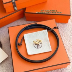 Special Grade Replica Hermes Women's My H and Reversible Hermès sur Mer Belt, 13 mm, Blue/Black Clone Sale