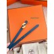 Special Grade Replica Hermes Women's My H and Reversible Hermès sur Mer Belt, 13 mm, Blue/Black Clone Sale