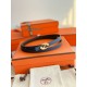 Special Grade Replica Hermes Women's My H and Reversible Hermès sur Mer Belt, 13 mm, Blue/Black Clone Sale